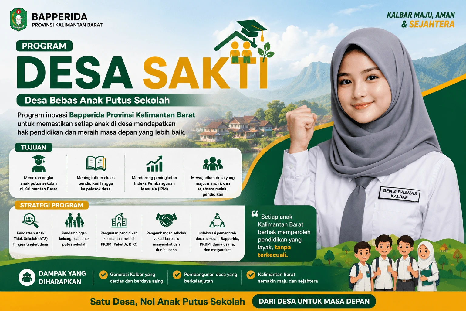 DESA SAKTI — Desa Bebas Anak Putus Sekolah